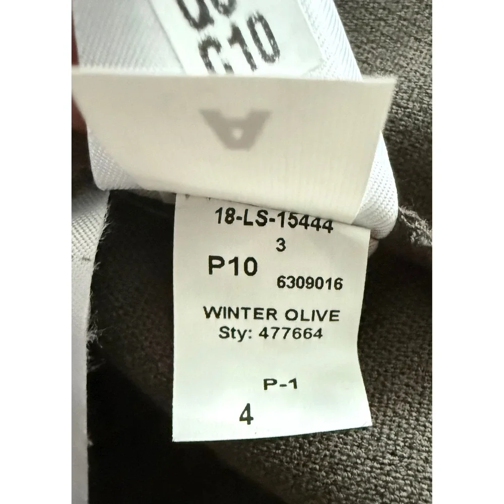 Loft Marisa Trouser Pant in Winter Olive Green Straight Leg NWT Women's size 4